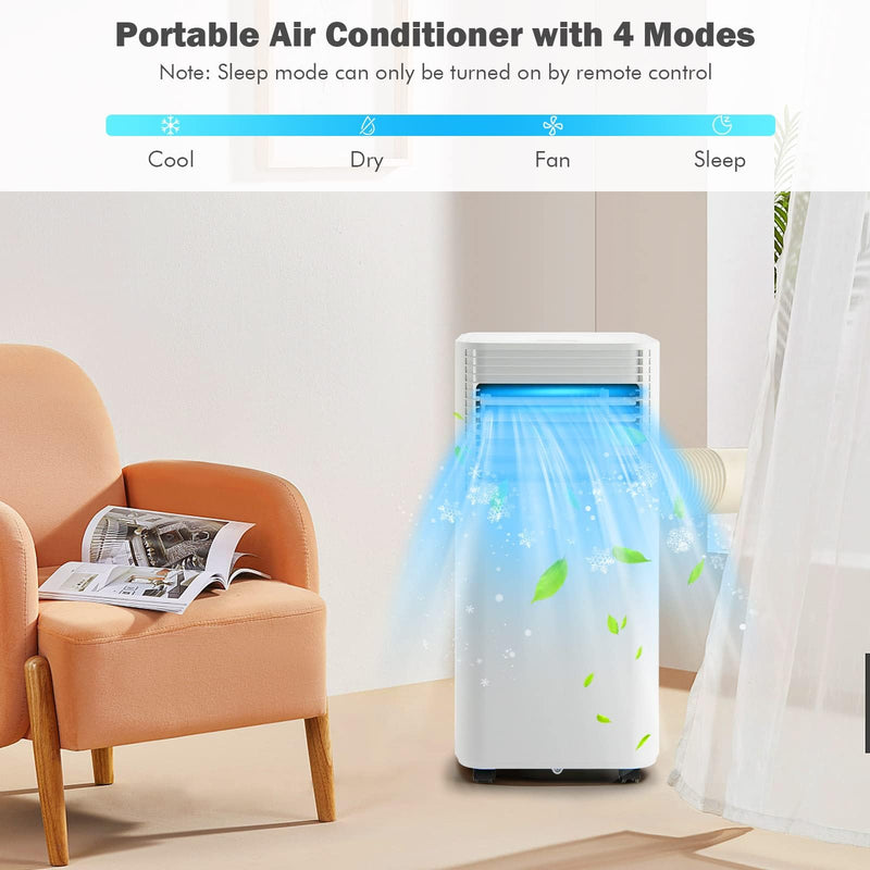Portable Air Conditioners 10000 BTU, AC Cooling Uint with Dehumidifier, Remote Control