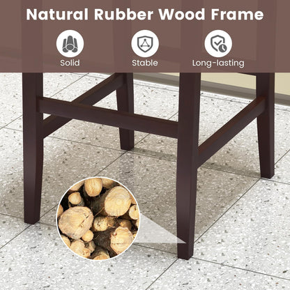 Bar Stools Set of 2/4 Bar Height Dining Side Barstools