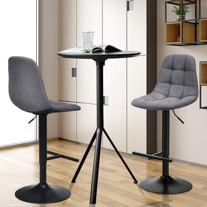 Bar Stools Set of 2/4 Height Adjustable Swivel Bar Chairs