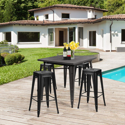 Metal Bar stools Set of 4 with Removable Back