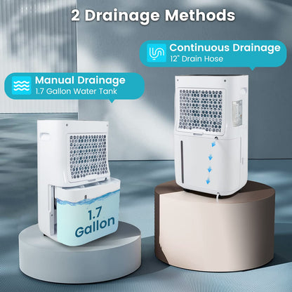 Dehumidifier for Home & Basements, 4500 Sq. Ft Quiet Dehumidifier with 5 Modes, 3-Color Indicator Light