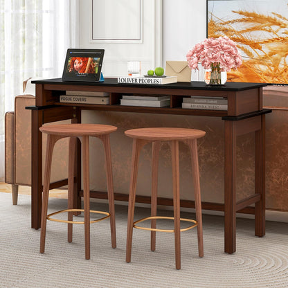 Bar Table with Charging Station 36” Counter Height Table
