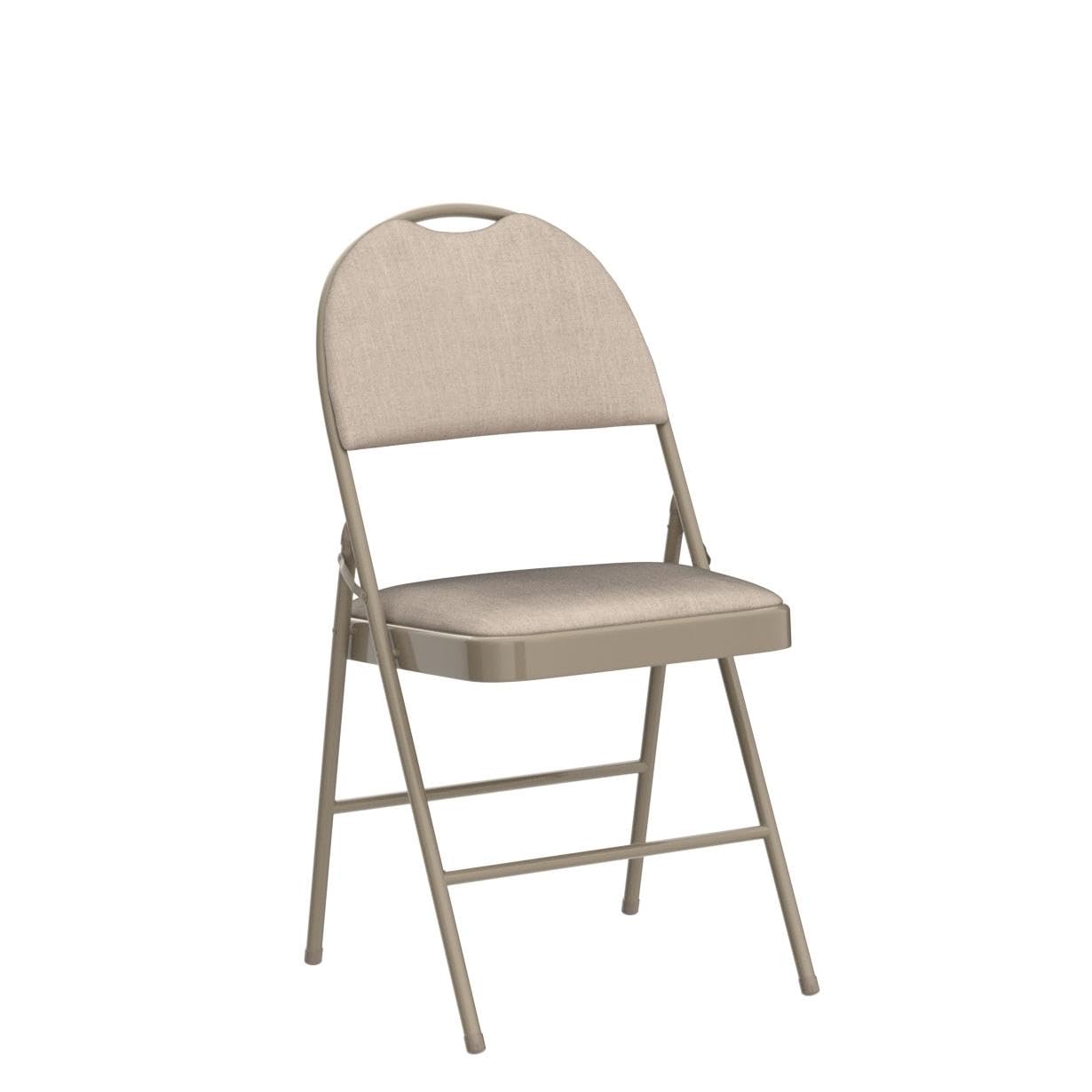 ARLIME Folding Chairs w/Padded Seats, Padded Folding Chair w/Handle Hole, Upholstered Seat