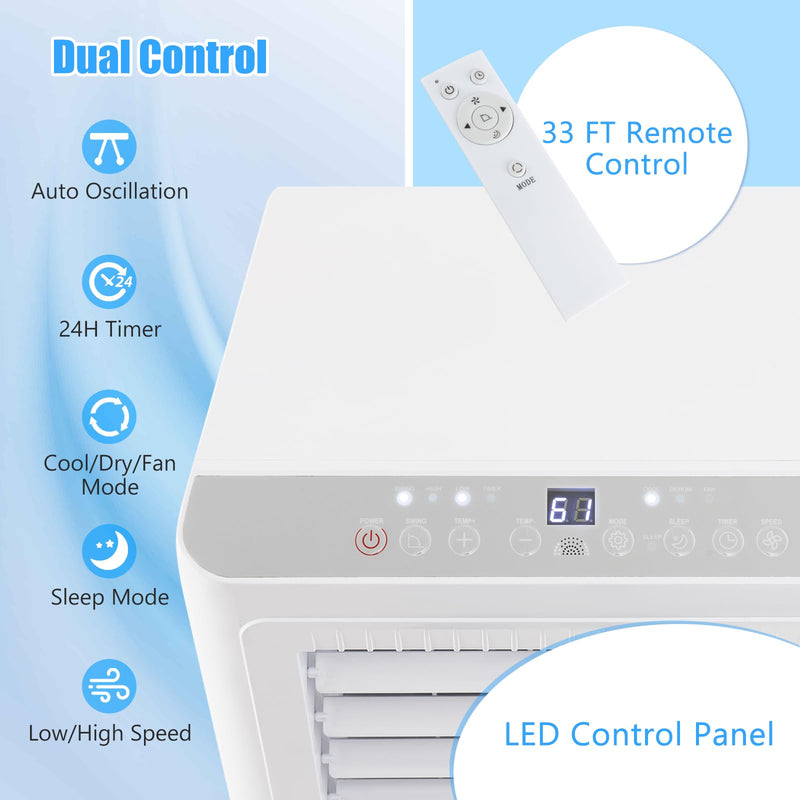 ARLIME Portable Air Conditioner, 3-in-1 Freestanding Air Cooler w/Fan, Sleep Mode