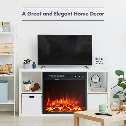 Electric Fireplace Insert Heater- Wall Recessed/Mounted Fire Places Electric Fireplace with Remote