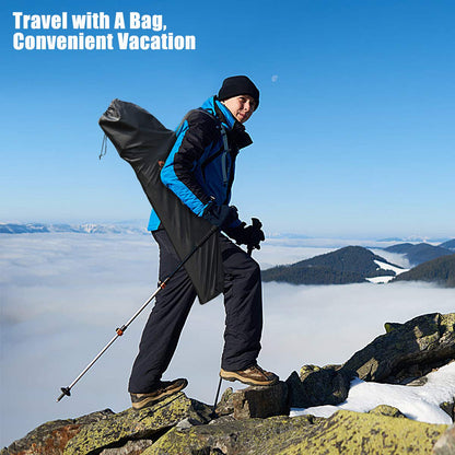 38.5” Height Portable Tall Directors Chair with Storage Pouches & Detachable Armrests