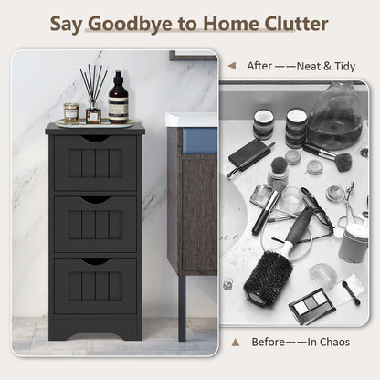 Bathroom Storage Cabinet Space-Saving Tower Storage Cabinet