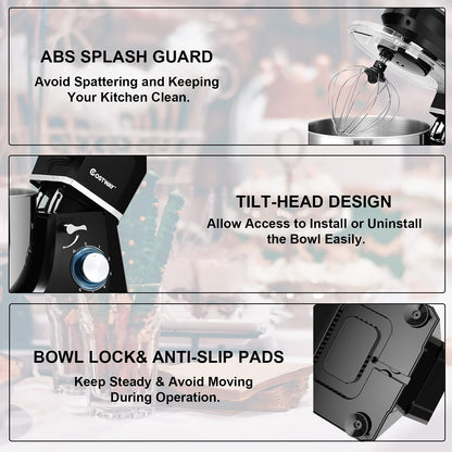 [侵权下架]ARLIME Stand Mixer, 660W 6-Speed Tilt-Head Food Stand Mixers with 6.5 Qt. Stainless Steel Bowl