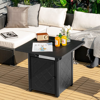28 Inches Outdoor Propane Fire Pit Table for Patio