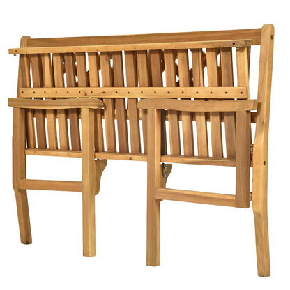 4 FT Acacia Wood Garden Bench for Park