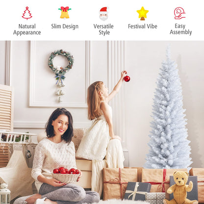 5 Ft Unlit Snow Flocked Christmas Tree with 240 Branch Tips