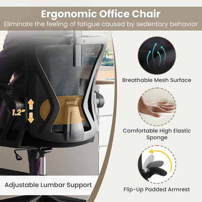 Ergonomic Mesh Office Chair for Home Office Study Room