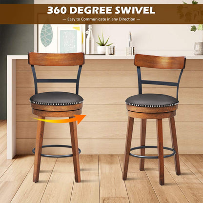Bar Stools 360-Degree Swivel Stools(25")