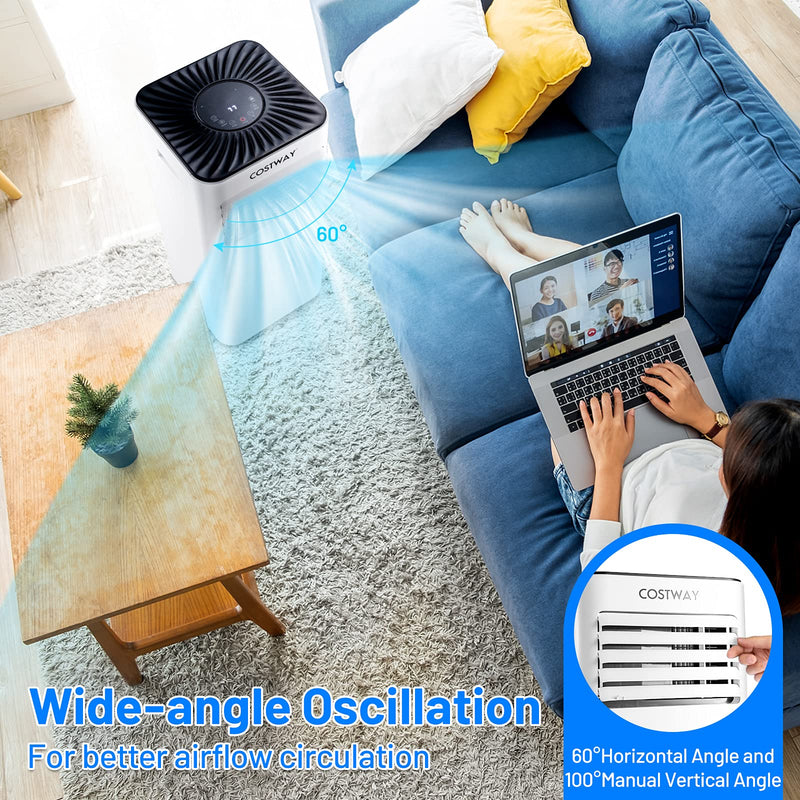 Portable Air Conditioner 10000BTU( SACC 7000 BTU ), Evaporative Air Cooler, Dehumidifier, Cooling for Room Spaces up to 350 Sq.Ft