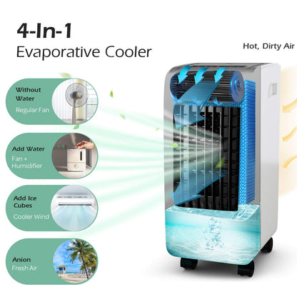 ARLIME Evaporative Air Cooler, Cooler Fan for Bedroom with Cold Air, 3 IN 1 Cooling Fan with Remote Control