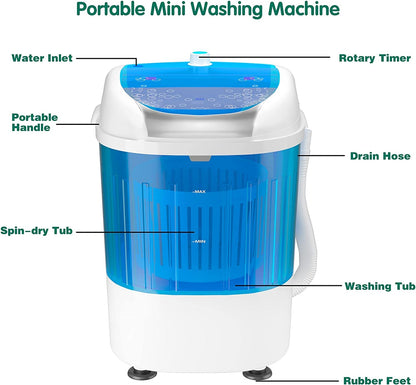 Mini Washer and Dryer Combo w/ 5.5lbs Washing Capacity - Arlime