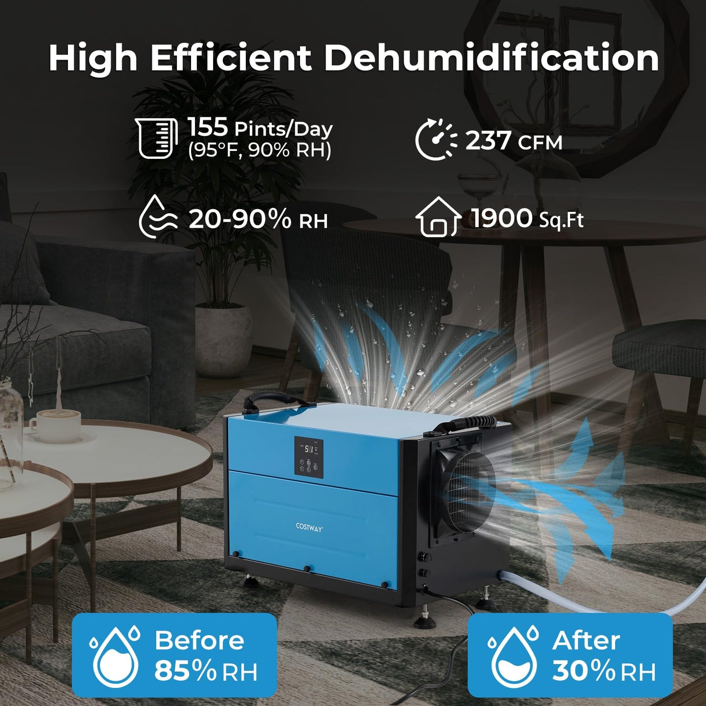155 PPD Commercial Dehumidifier