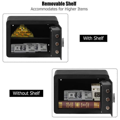 0.5 Cubic Feet Fingerprint Safe Security Lock Box