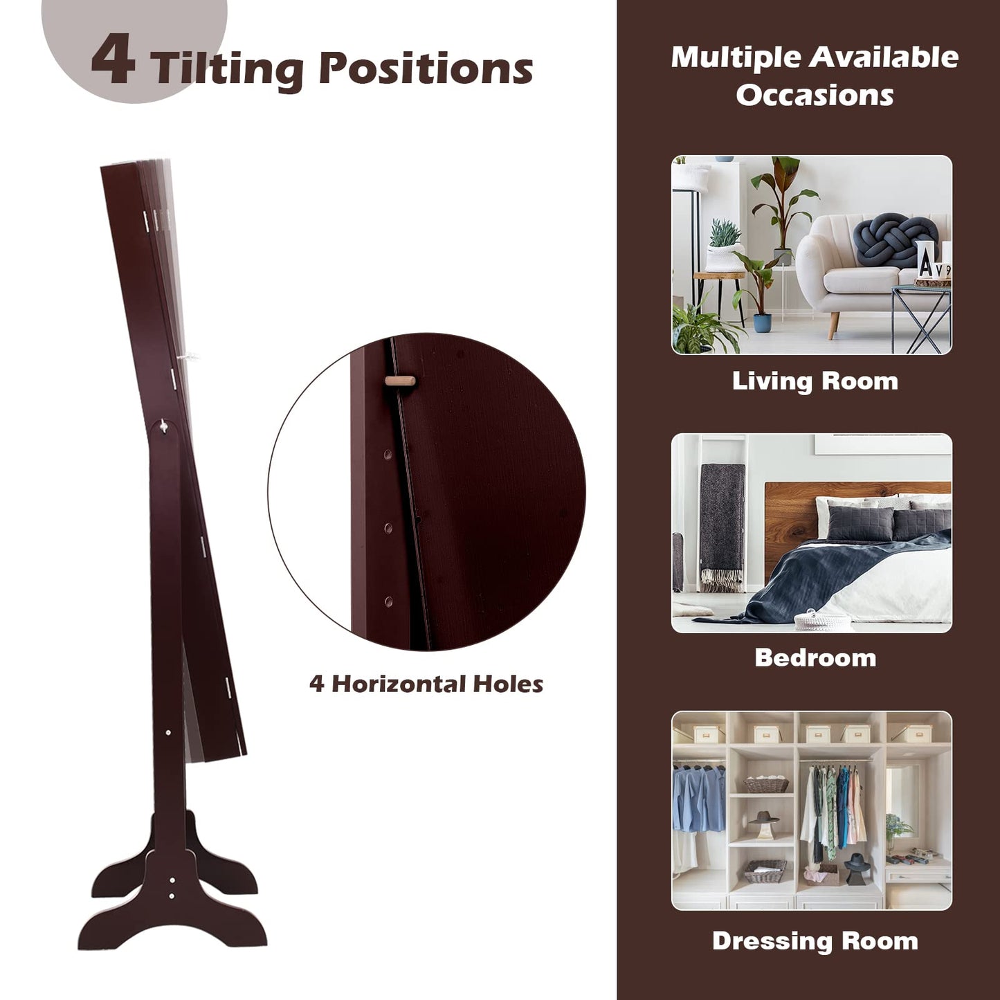 14 LED Jewelry Armoire Cabinet Freestanding Jewelry Storage Organizer