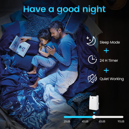 12000 BTU Portable Air Conditioner and Heater, 4-in-1 AC Unit with Dehumidifier, Heat, Cool, Fan