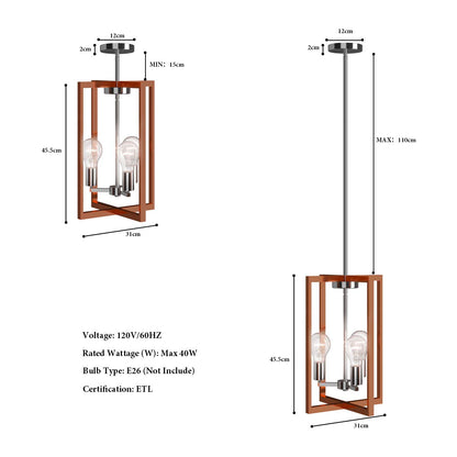ARLIME 3-Light Pendant Lamps, Pendant Lighting Fixture