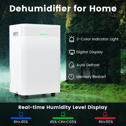 54 Pints Dehumidifier for Basement for Bathroom Bedroom
