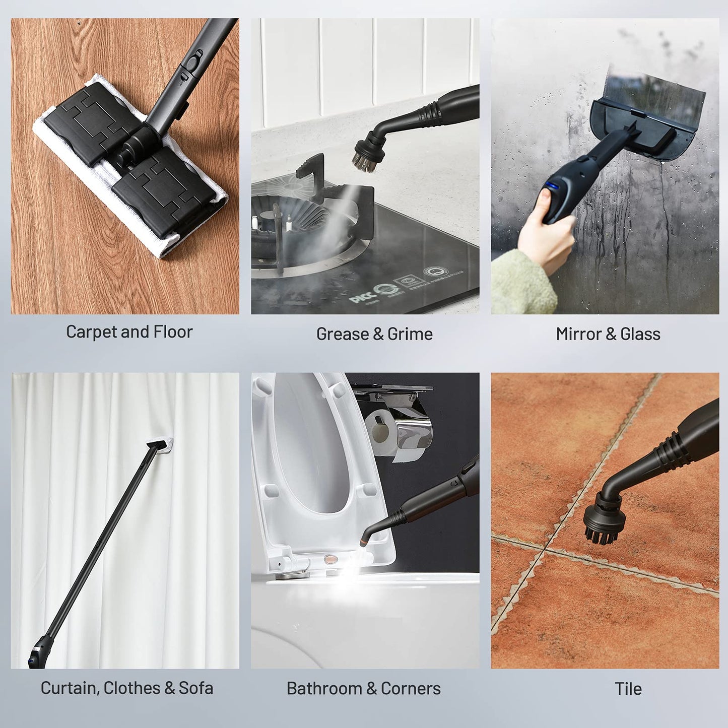 ARLIME Steam Cleaner, Heavy Duty Household Steamer