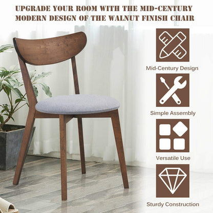 Set of 2 Dining Chairs Mid-Century Dining Side Chairs