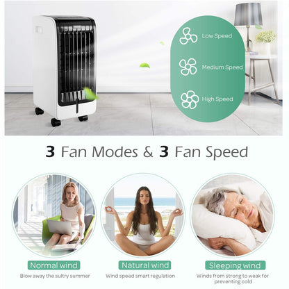 ARLIME Evaporative Air Cooler, Cooler Fan for Bedroom with Cold Air, 3 IN 1 Cooling Fan with Remote Control