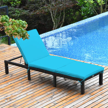 6 Gear Adjustable Chasie Lounge for Backyard