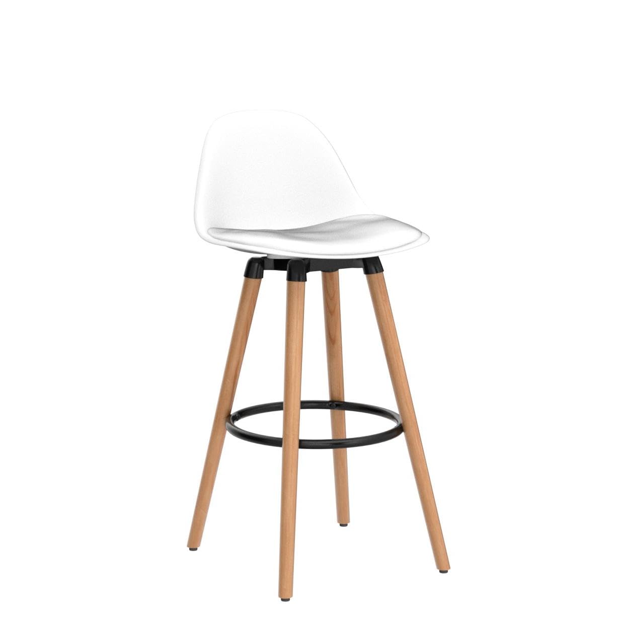 Bar Stools Set of 2/4 Modern Armless Kitchen Stool