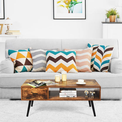 Mid Century Coffee Table Modern Accent Cocktail Sofa Table