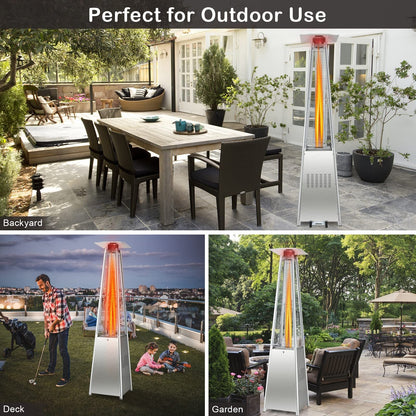 ARLIME Patio Propane Heater for Outdoor Use 42,000 BTU Pyramid Patio Heater
