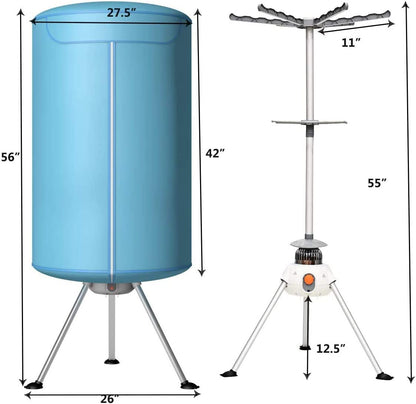 Hot Drying Machine with Heater for Home & Dorms Portable Clothes Dryer
