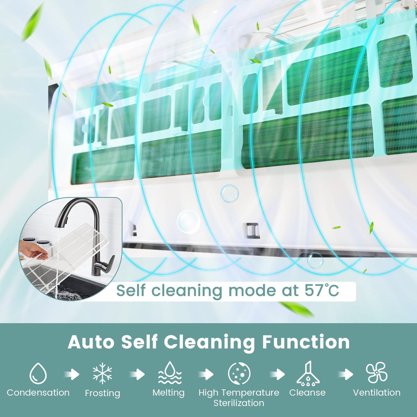 ARLIME 12000 BTU Split Air Conditioner, 21 SEER Energy Efficient Air Conditioner