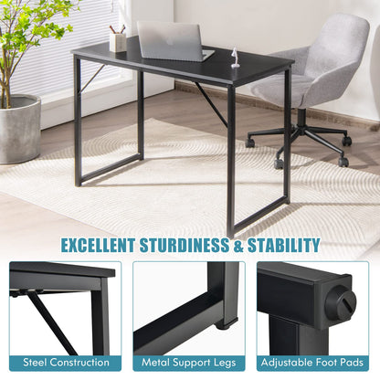 Home Office Computer Desk 40 inch Modern Simple Writing Study Desk