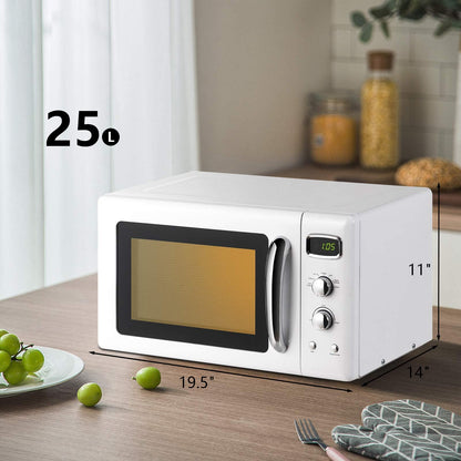 ARLIME Retro Microwave, 900W/0.9Cu.Ft, Small Countertop Microwave