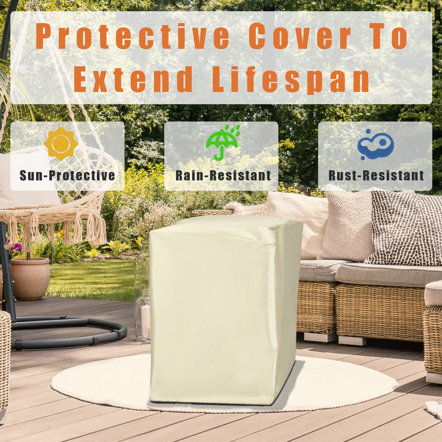 ARLIME Outdoor Propane Burning Fire Bowl, 40,000 BTU Outdoor Gas Fire Pit with Free Lava Rocks