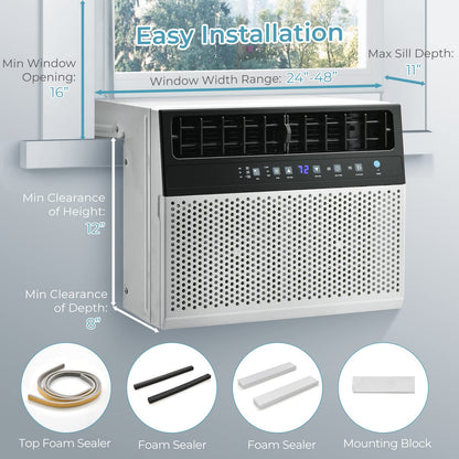 Window Air Conditioners, 10000 BTU U-Shaped 3-In-1 Window AC Units with Energy Saver Modes
