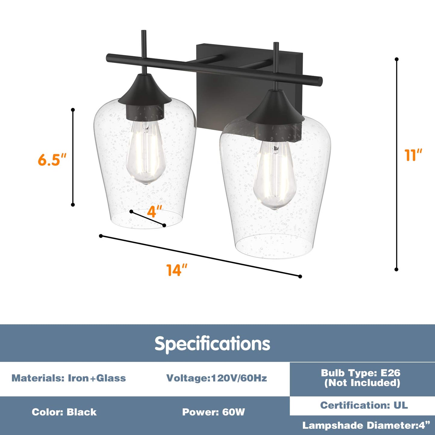 ARLIME 2-Light Wall Sconce