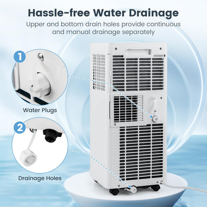 Portable Air Conditioner, 3-in-1 AC Unit w/Dehumidifier & Fan