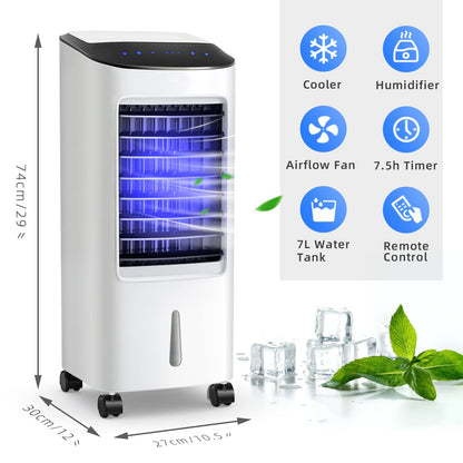 ARLIME Evaporative Air Cooler, 3-in-1 Portable Windowless Air Conditioner Fan & Humidifier