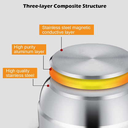 4-Tier Steamer for Cooking 11 Inch Stainless Steel Steamer Pot