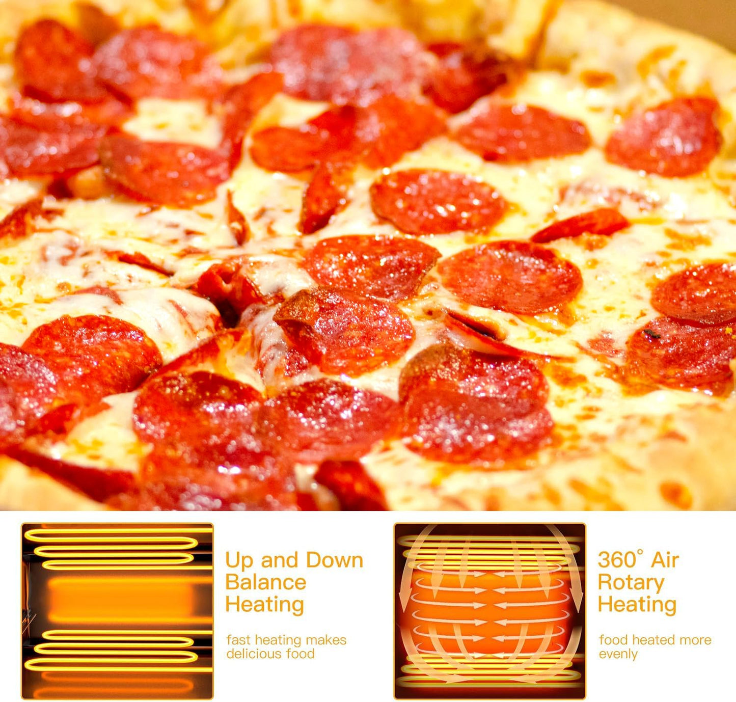 Electric Pizza Oven Stainless Steel Pizza Baker for Kitchen Commercial Use, Snack Oven