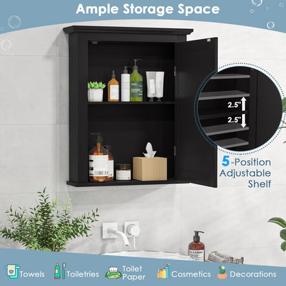 Bathroom Medicine Cabinet with Mirror for Living Room Bedroom Entryway