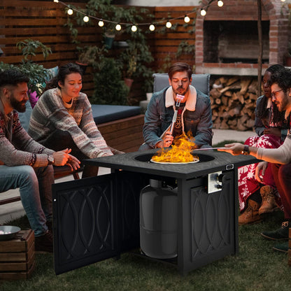 50,000 BTU/14.65KW Fire Pit Table with Waterproof Cover