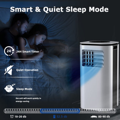 ARLIME 9,000 BTU (6,500 BTU SACC) Portable Air Conditioner, AC Unit Portable with Remote Control