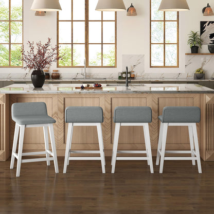 24/29 inch Wooden Counter Stools Set of 2/4