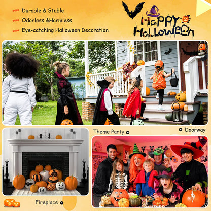 6FT Snow Flocked Pencil Slim Christmas Tree Artificial Hinged Xmas Tree with Metal Stand