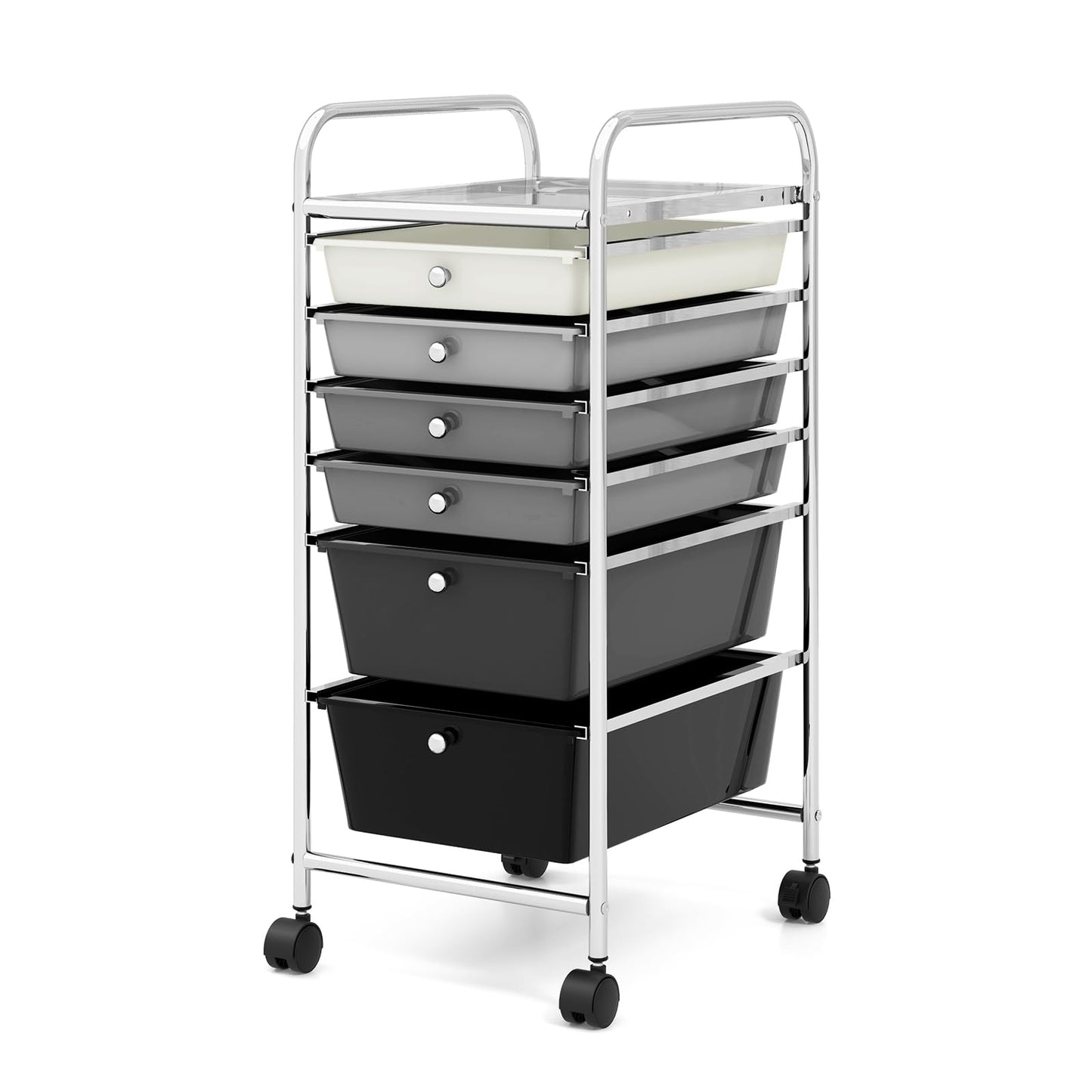 6-Drawer Rolling Storage Cart Multifunctional Art Craft Tools Organizer on Wheels